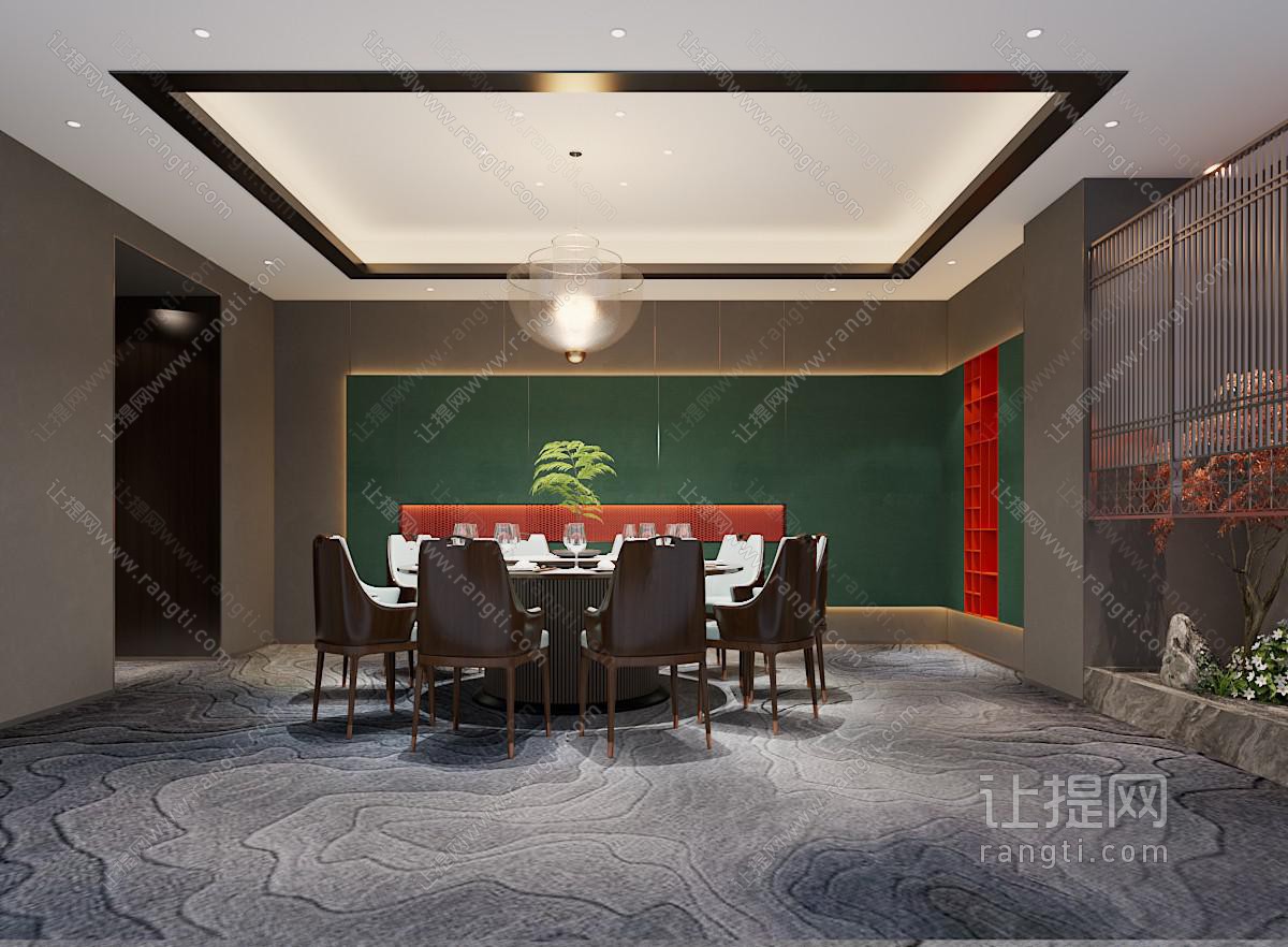新中式酒店包厢包间