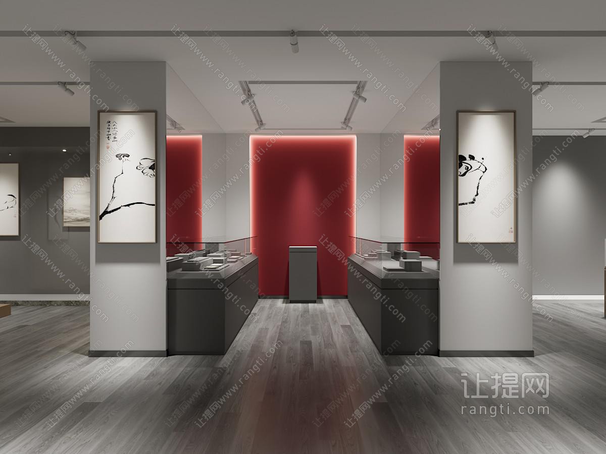 新中式画展 文物展厅
