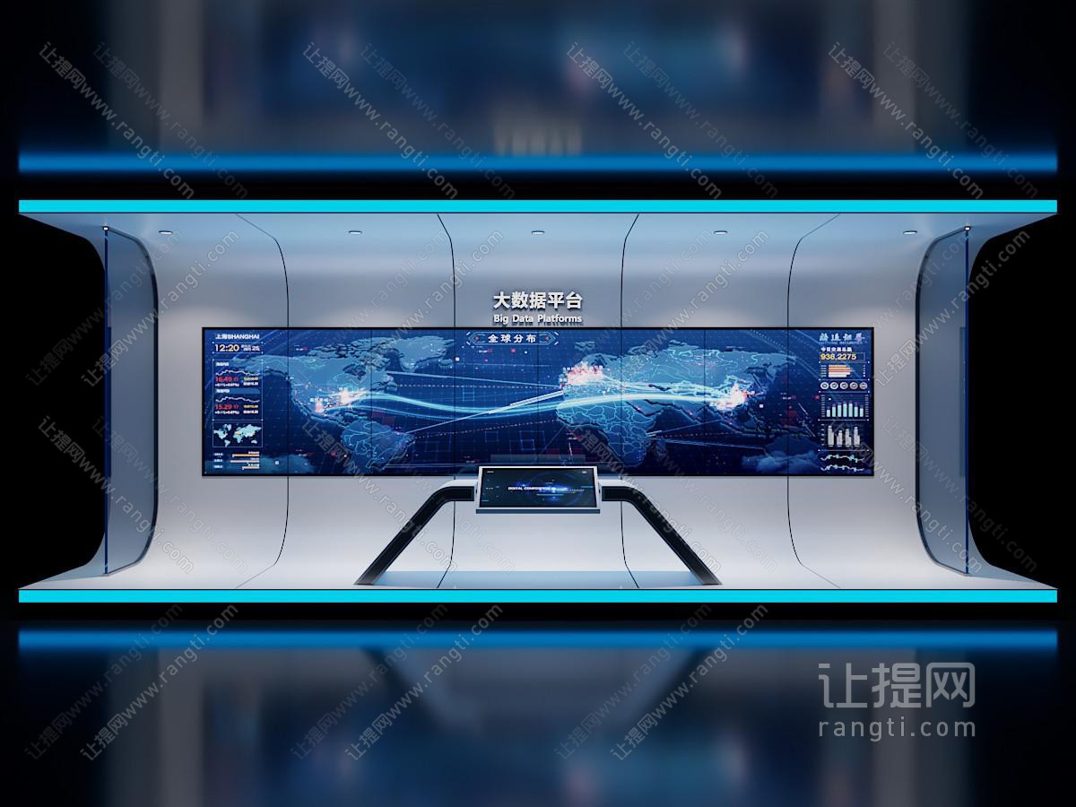 现代科技展厅展览墙