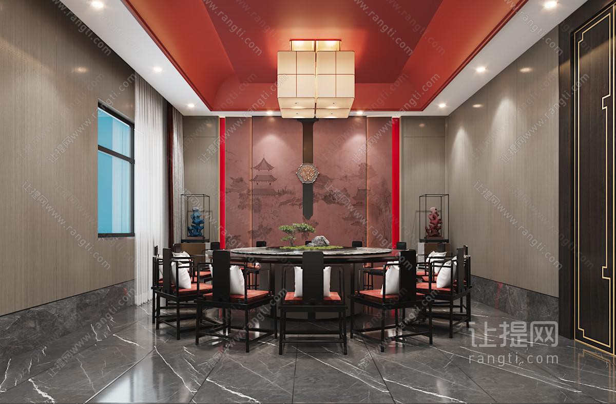 新中式酒店包厢包间