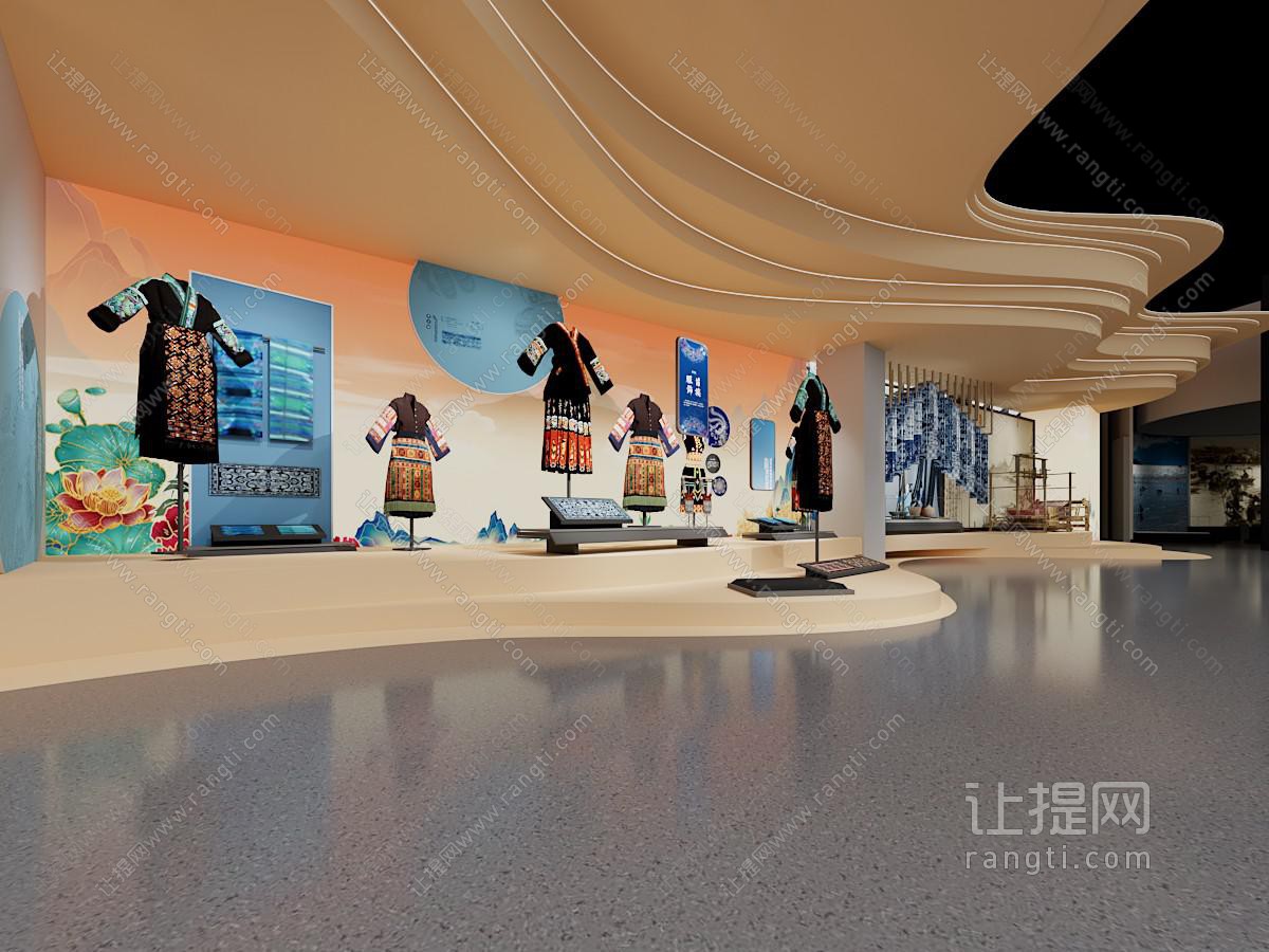 现代民族服饰展厅展览