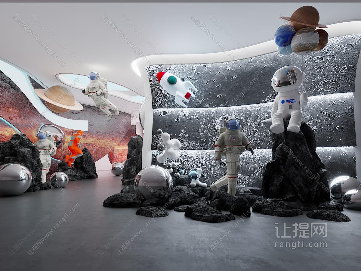 现代航天宇航主题展厅展览
