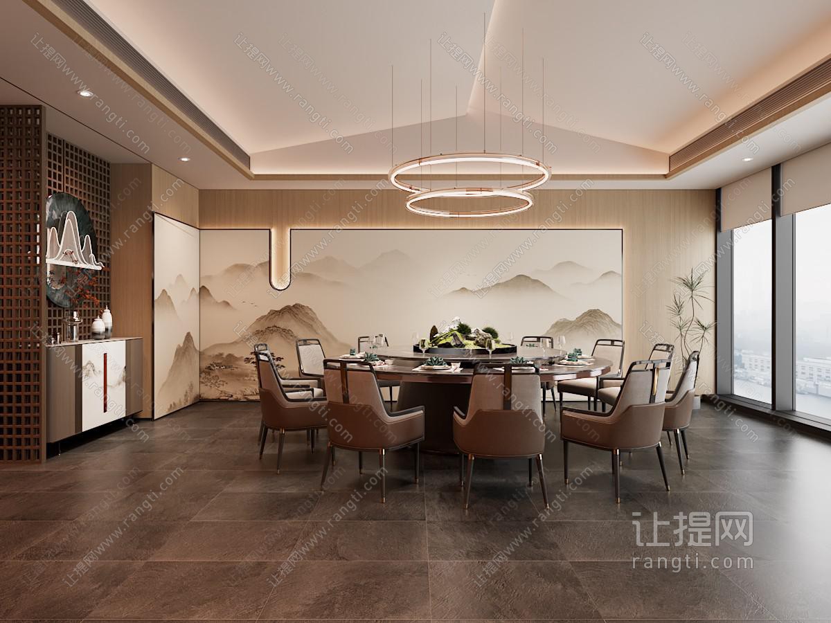新中式酒店包厢包间