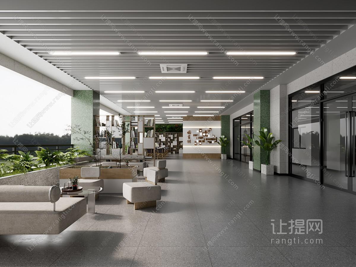 现代公司接待区 洽谈区