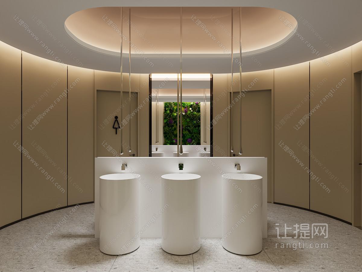 现代轻奢卫生间 洗手间