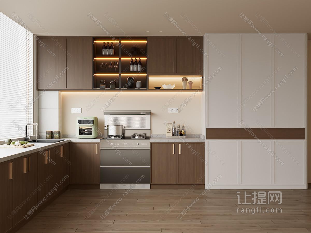 现代中古风厨房