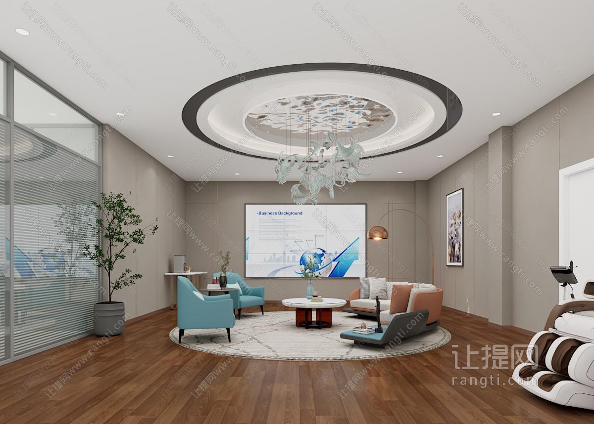 新中式公司接待区
