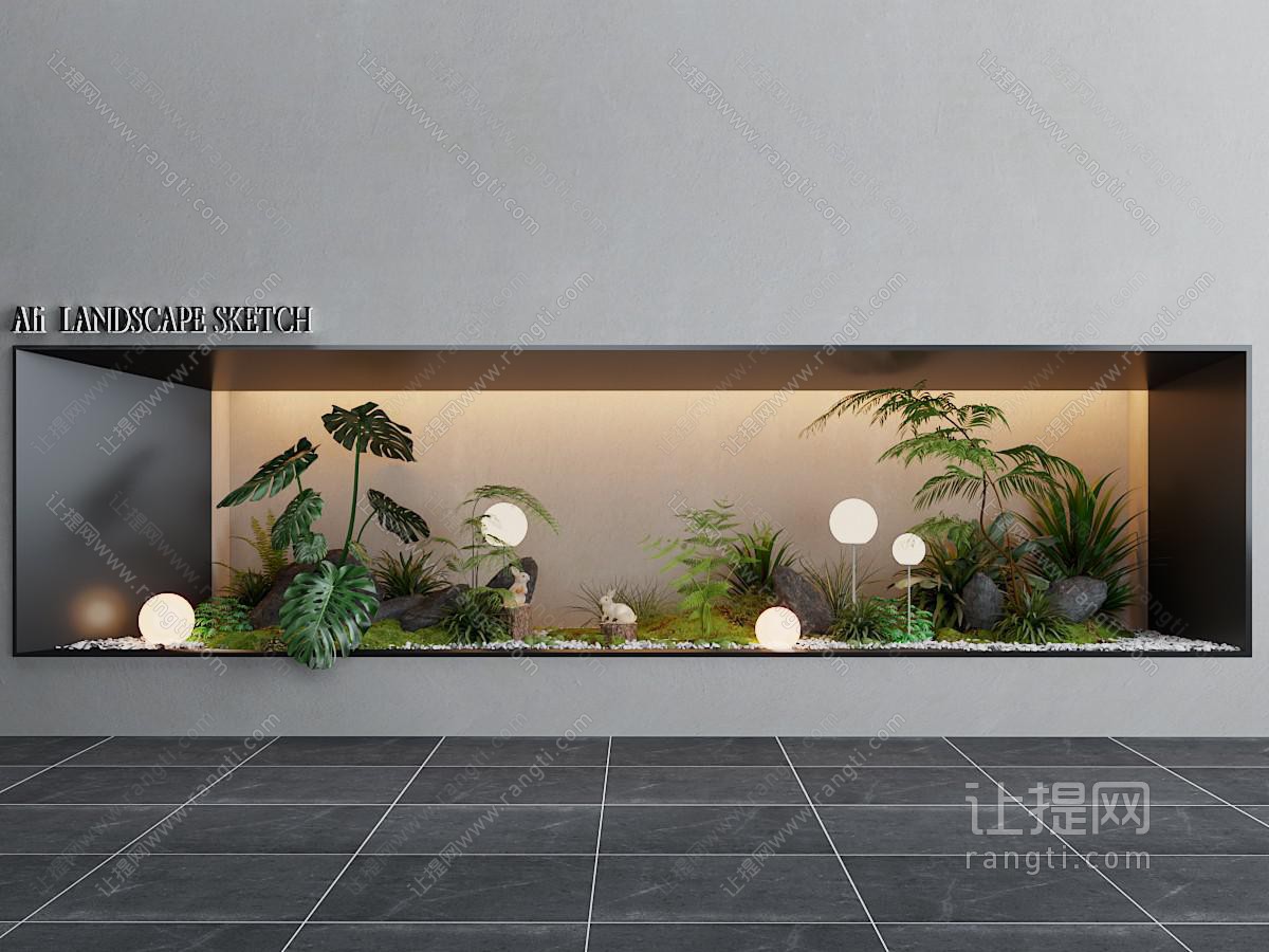 现代室内景观园艺小品