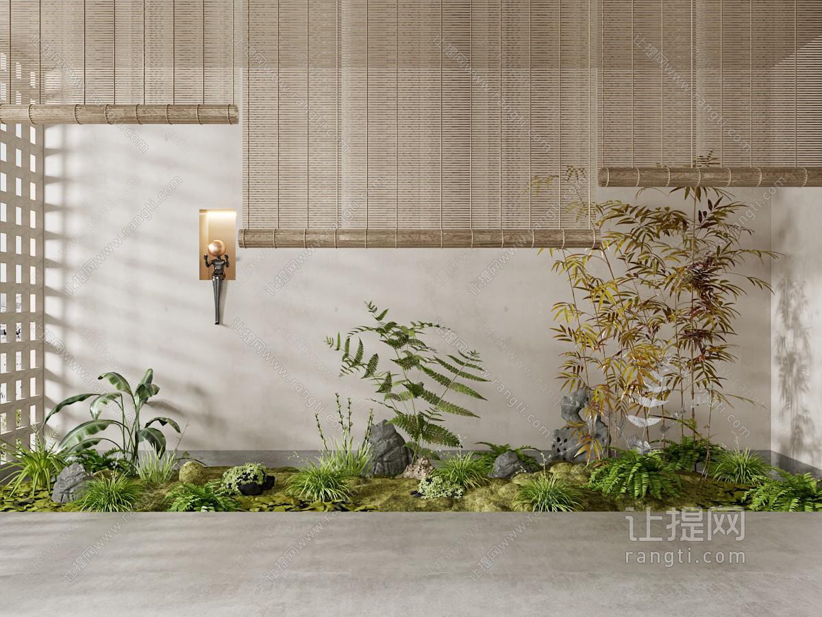 现代室内植物景观园艺小品