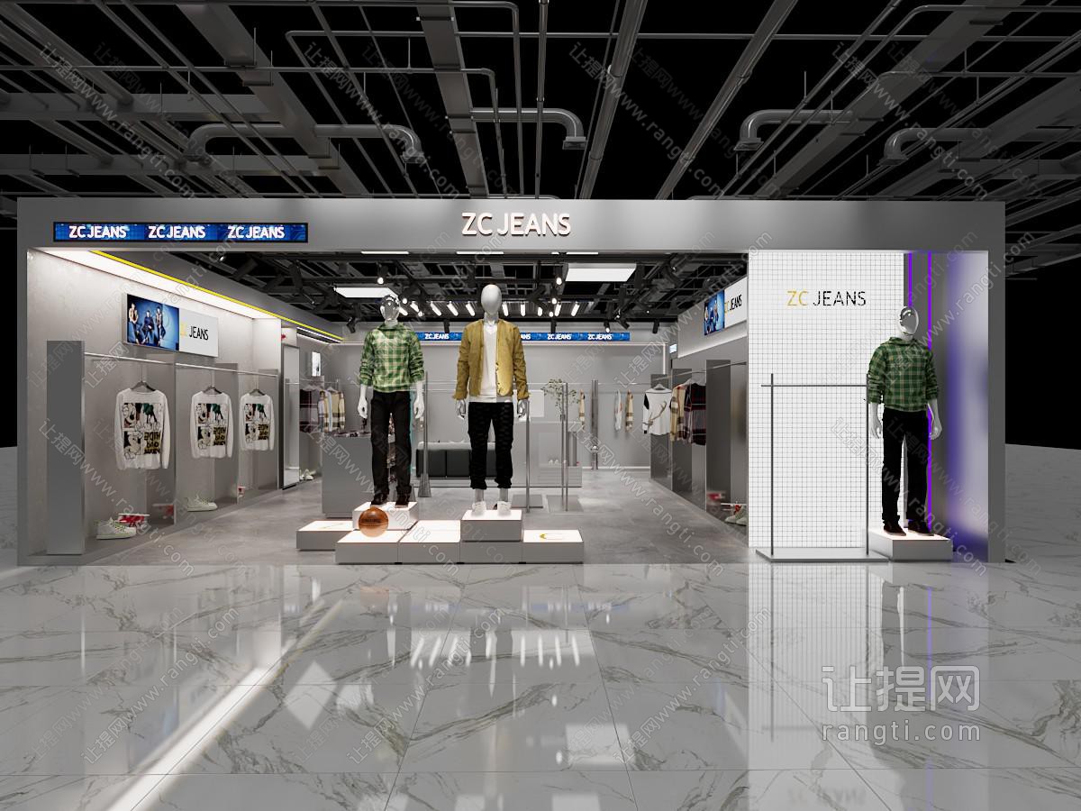 工业风loft运动服饰专卖店 门头