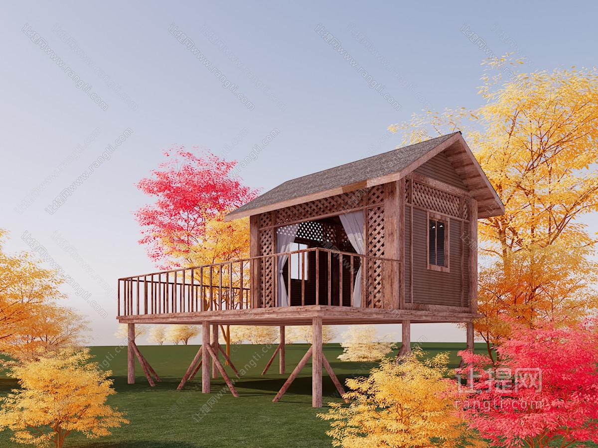 新中式小木屋 建筑