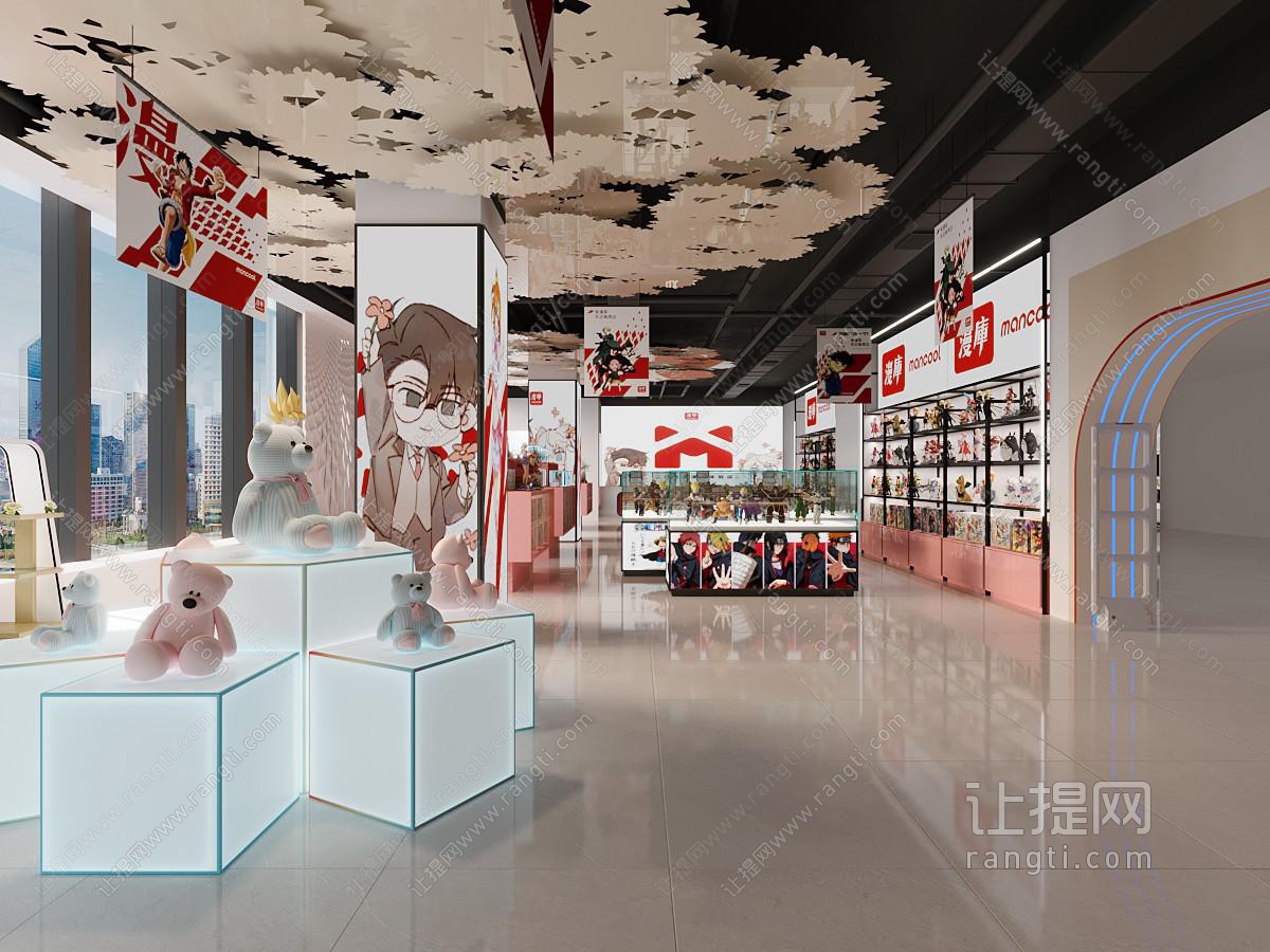 现代动漫手办专卖店 玩具礼品店