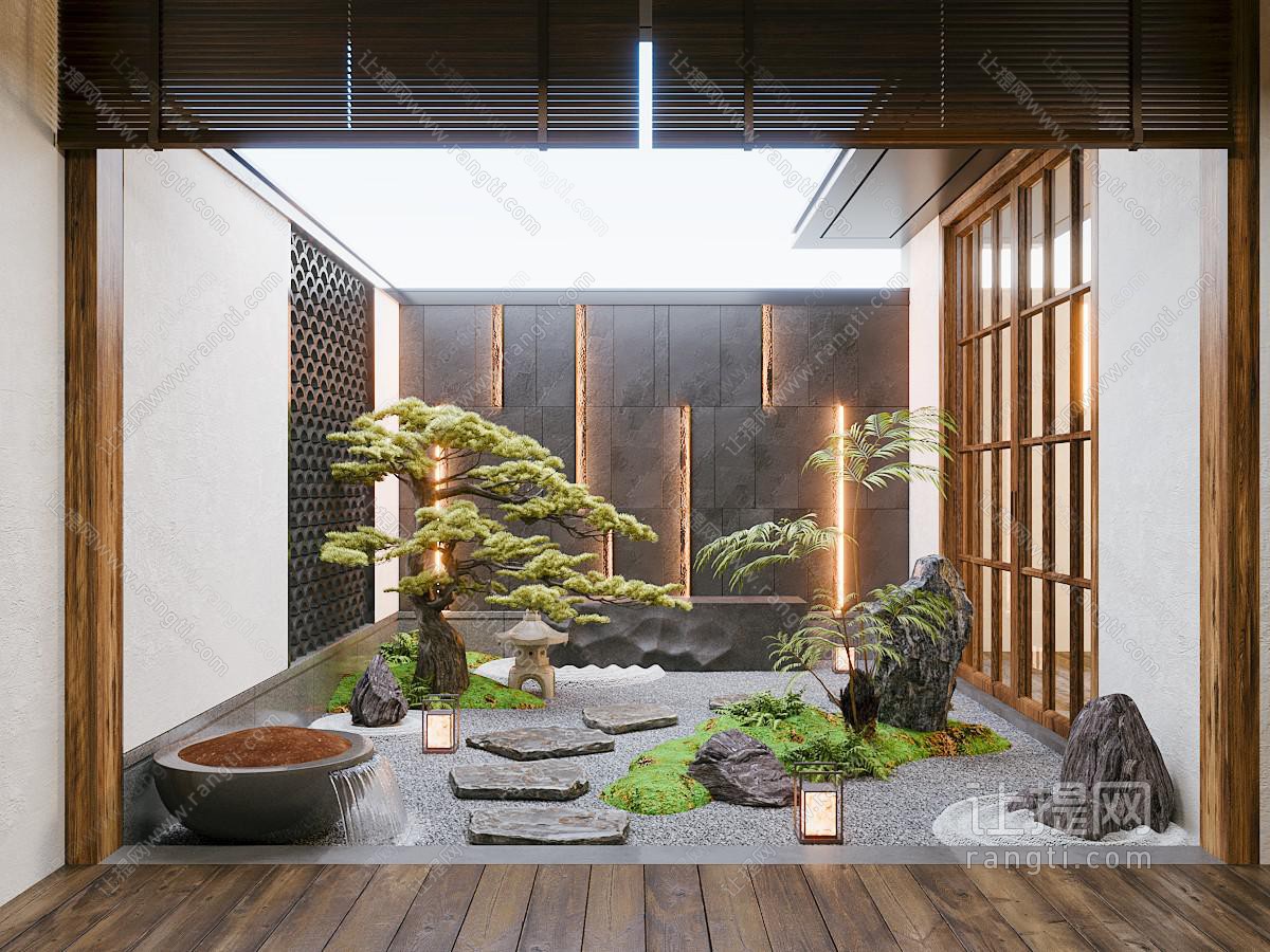 新中式庭院景观园艺小品