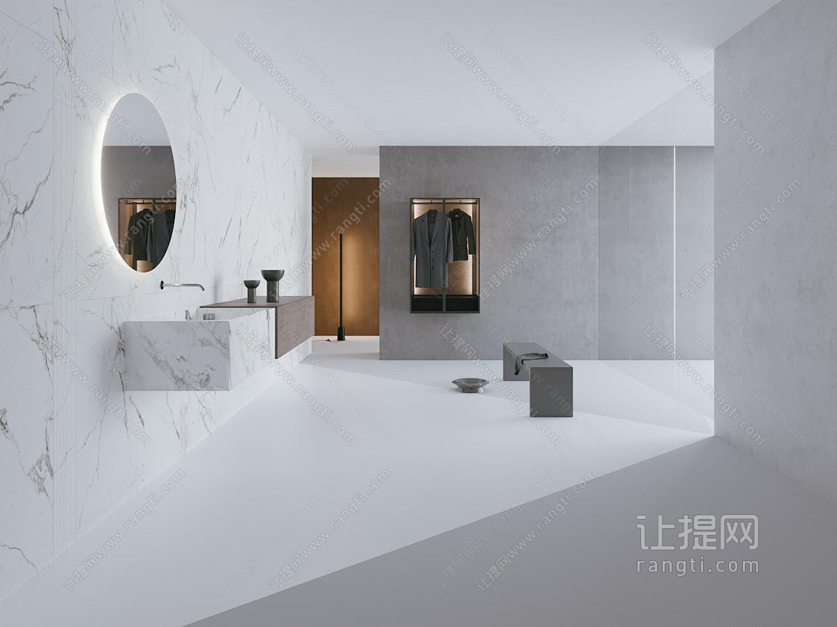 现代卫浴间 洗手间