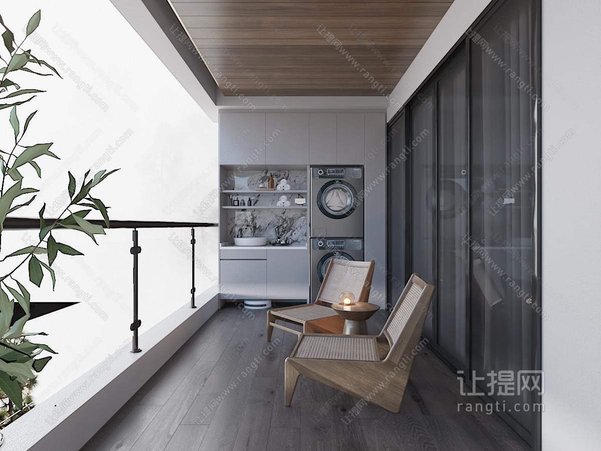 现代生活休闲阳台