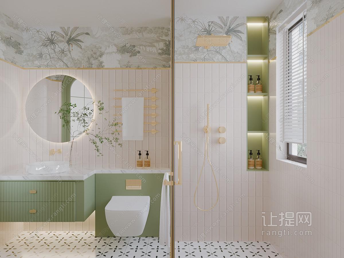 现代轻奢卫浴间 洗手间