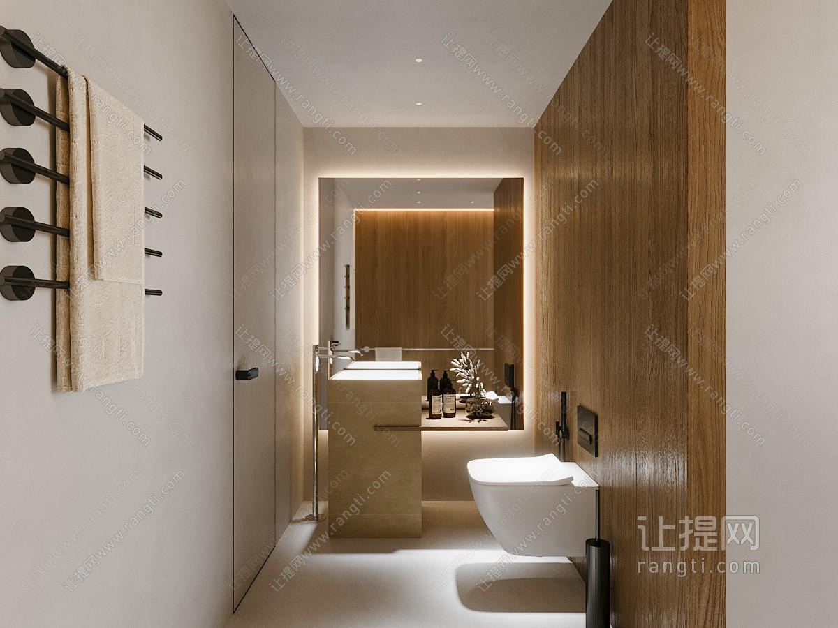 现代卫浴间 洗手间