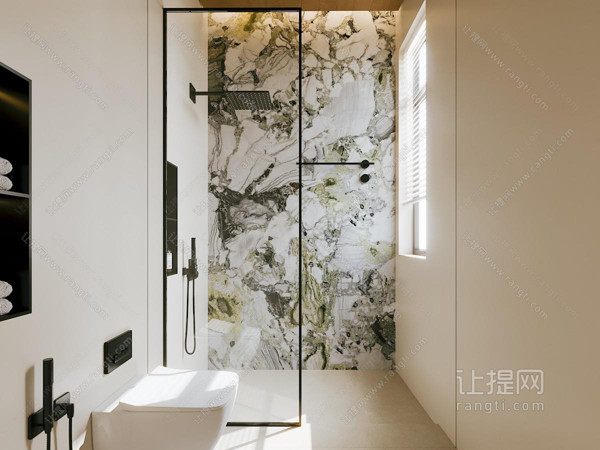现代卫浴间 洗手间
