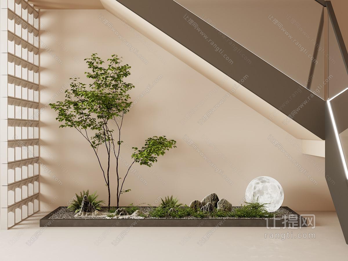 新中式室内景观园艺小品