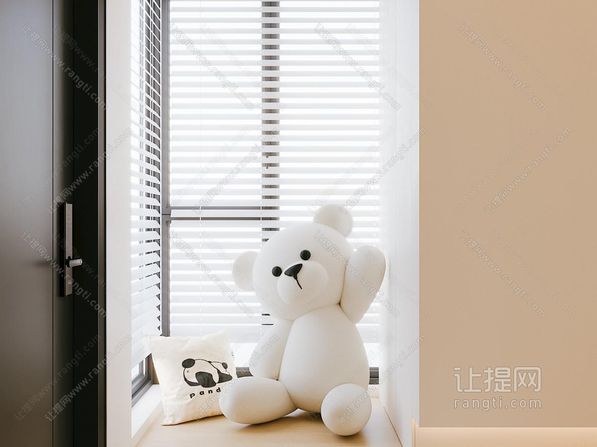 现代儿童布偶玩具熊 摆件组合