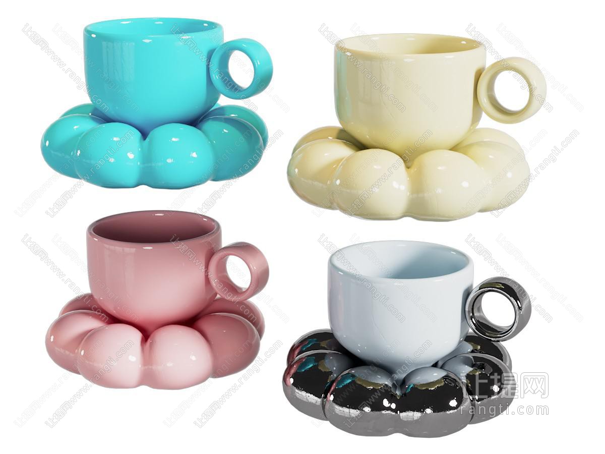 现代陶瓷咖啡杯 早餐杯 茶具杯子