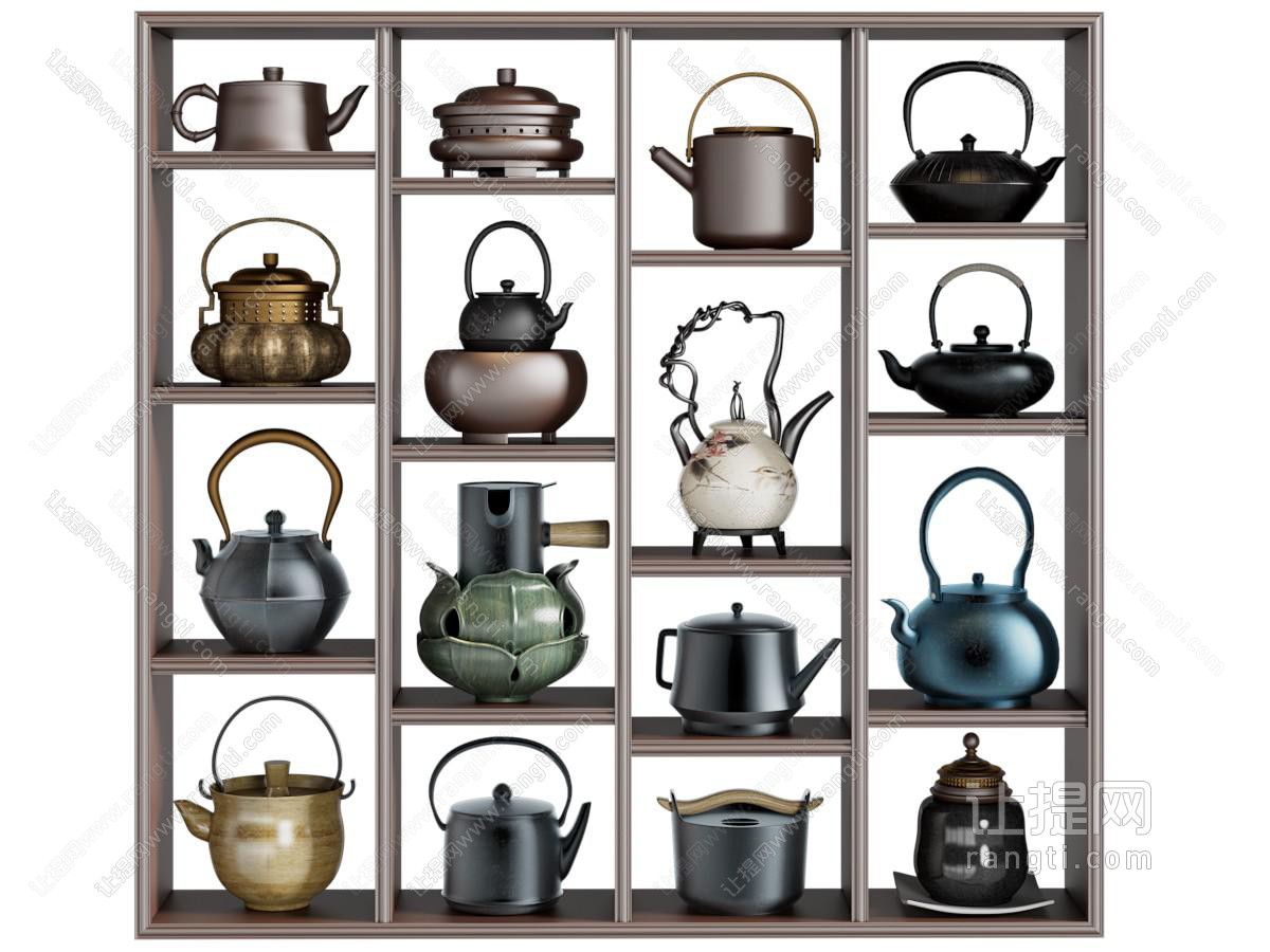 新中式茶壶 茶具 摆件组合