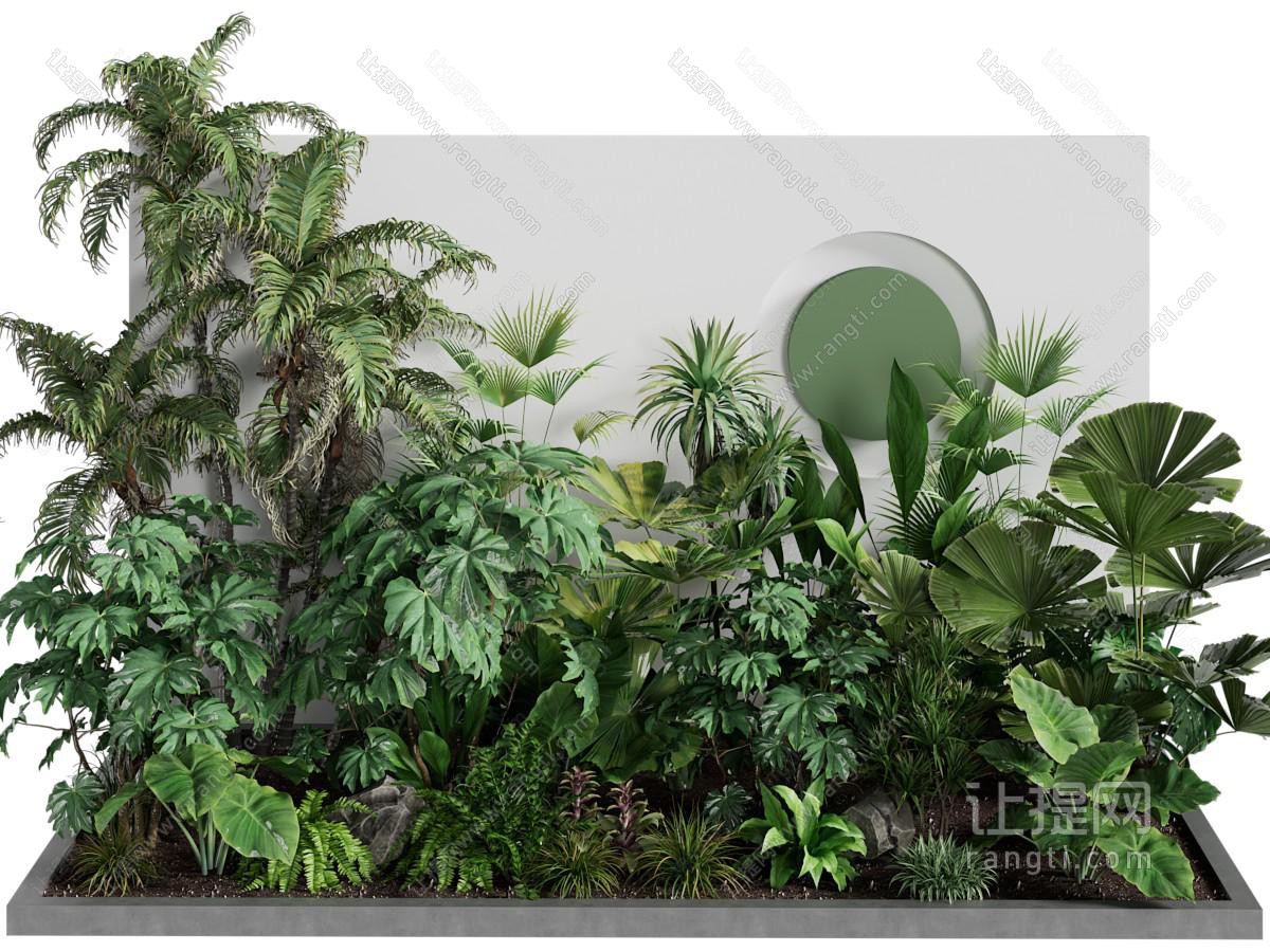现代室内花草植物景观园艺小品