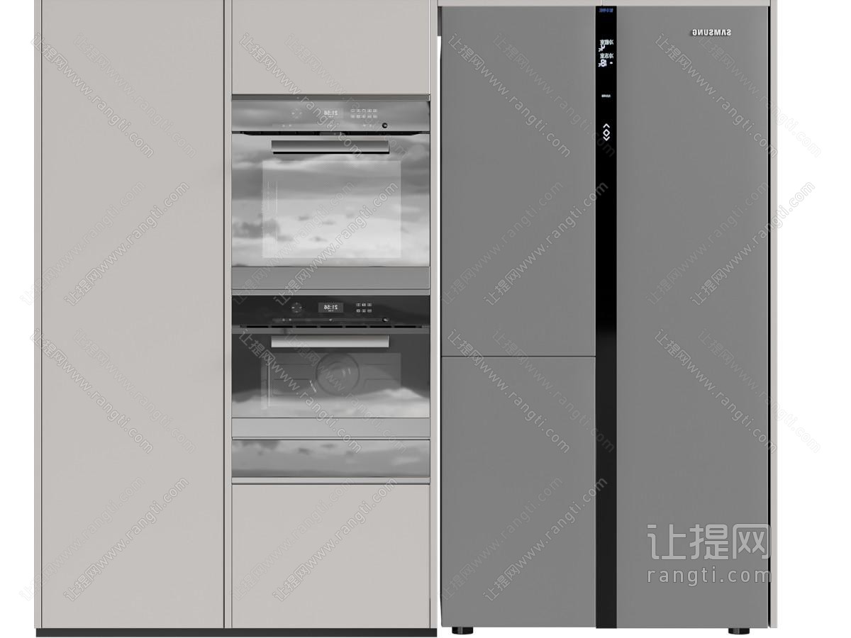 现代烤箱 微波炉 冰箱 家用厨房电器