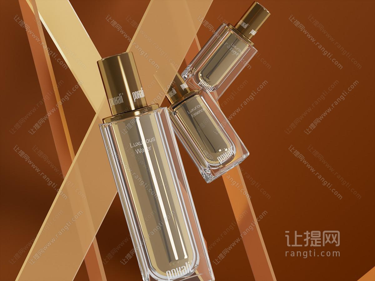 现代化妆品美陈 商业广告