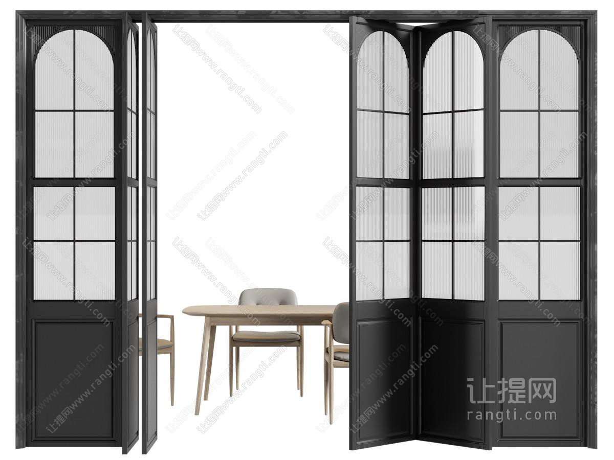 法式玻璃推拉门