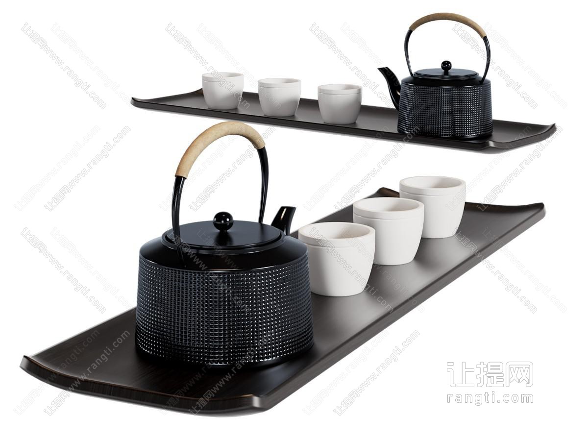 新中式茶盘 茶壶 茶杯 茶具杯子