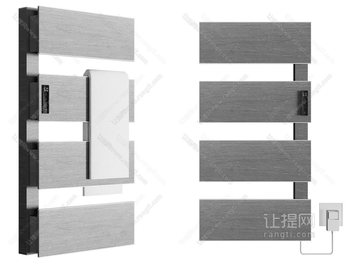 现代恒温毛巾架