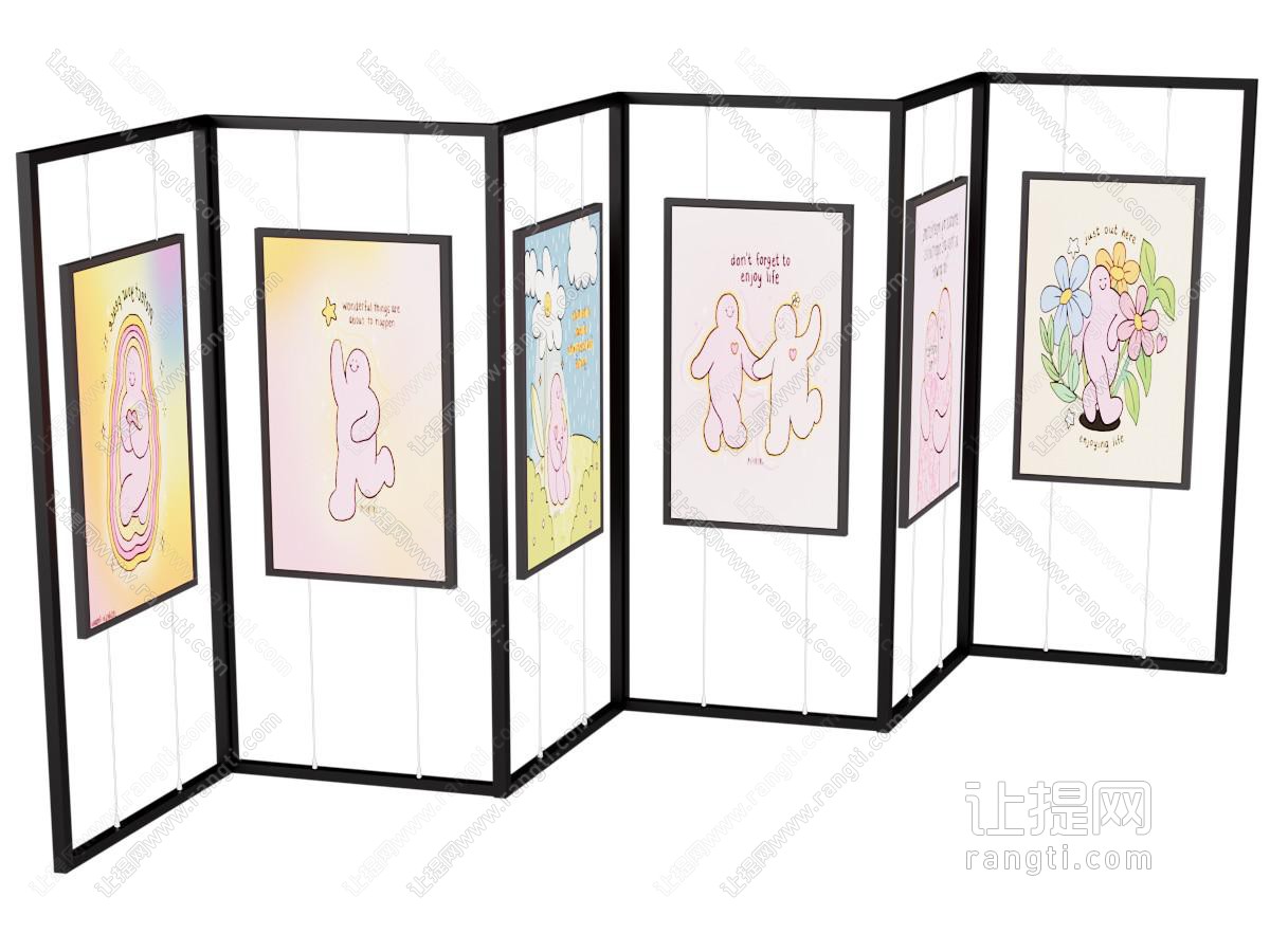 现代画展展架 画架 展示架