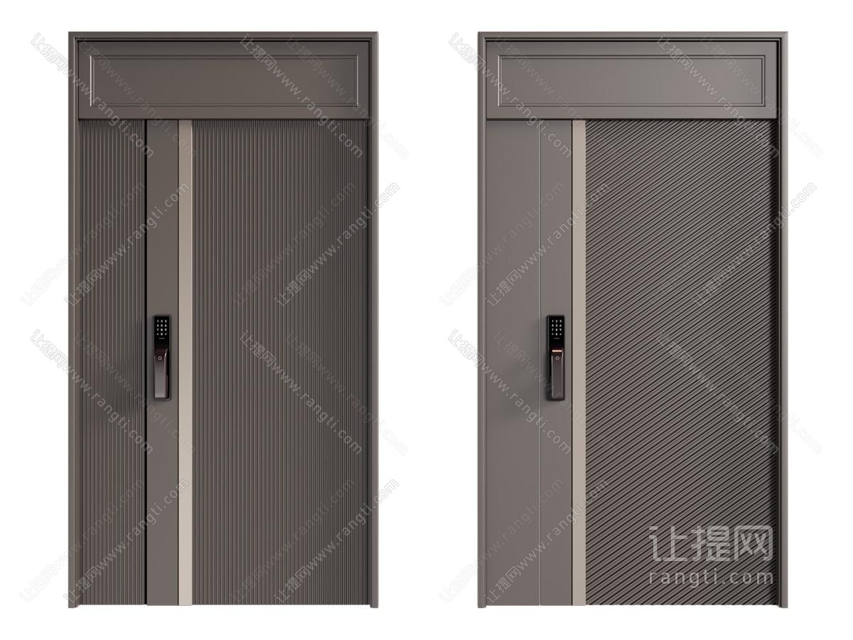 新中式子母入户门 防盗门 大门