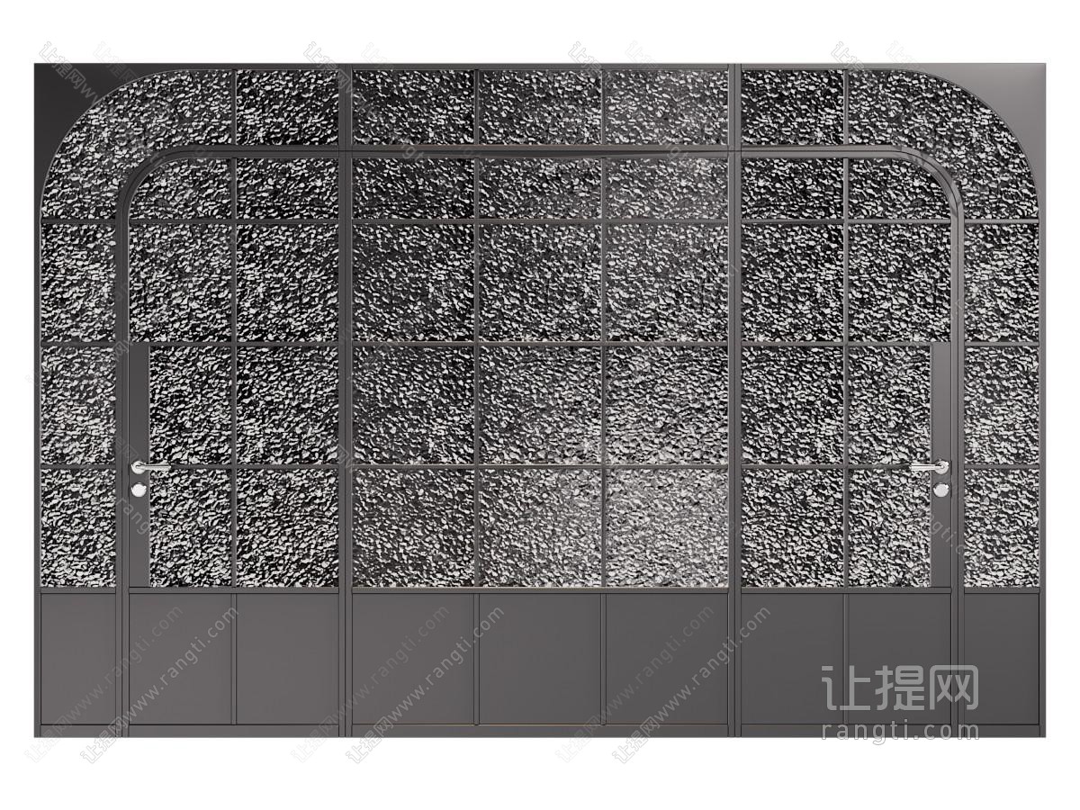 法式玻璃平开门