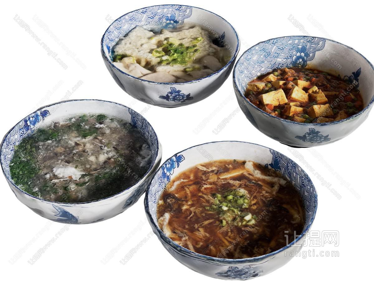 现代碗装食物 中餐