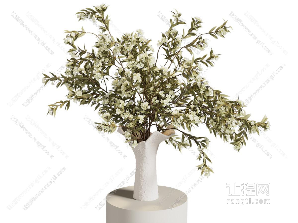 现代花瓶花卉