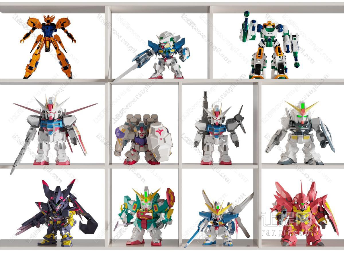 现代钢铁侠 变形金刚手办展柜 展架