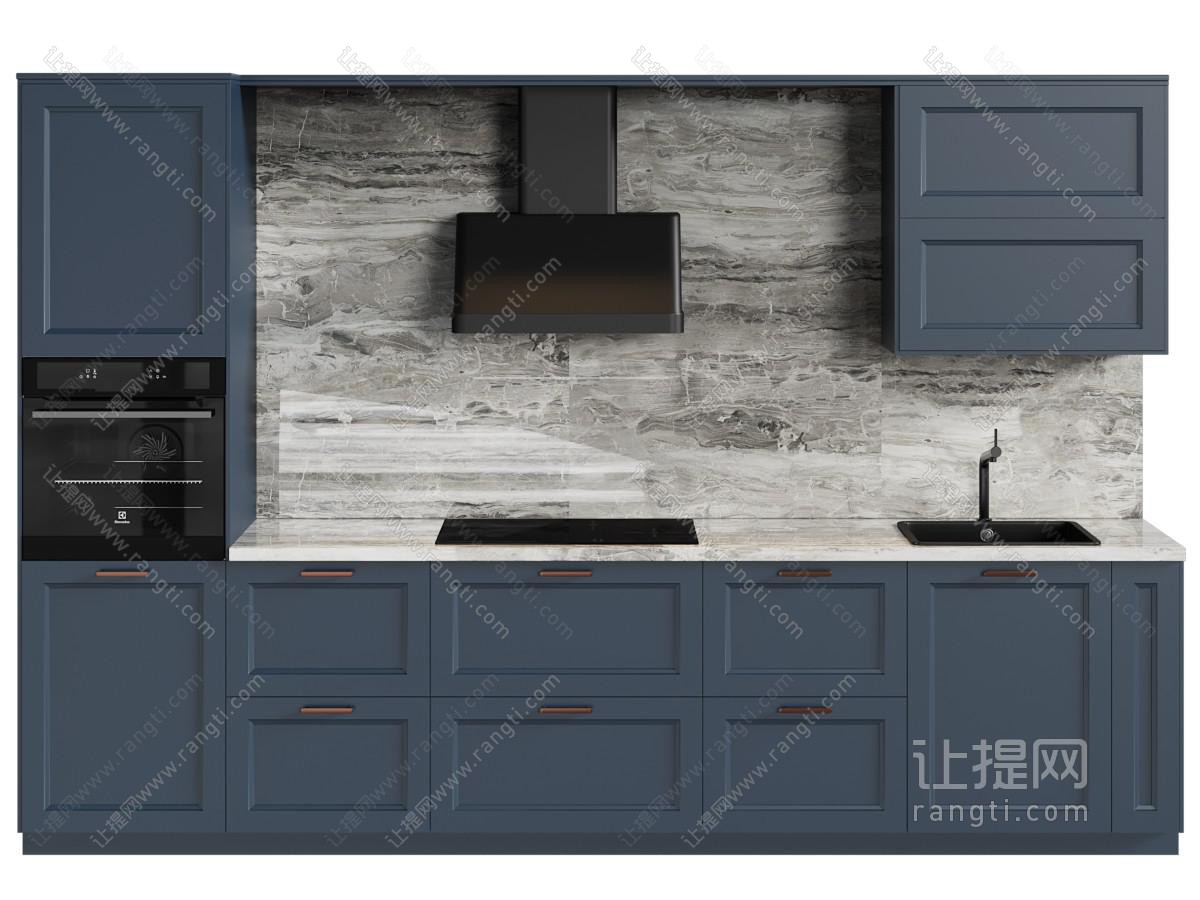 现代整体厨柜