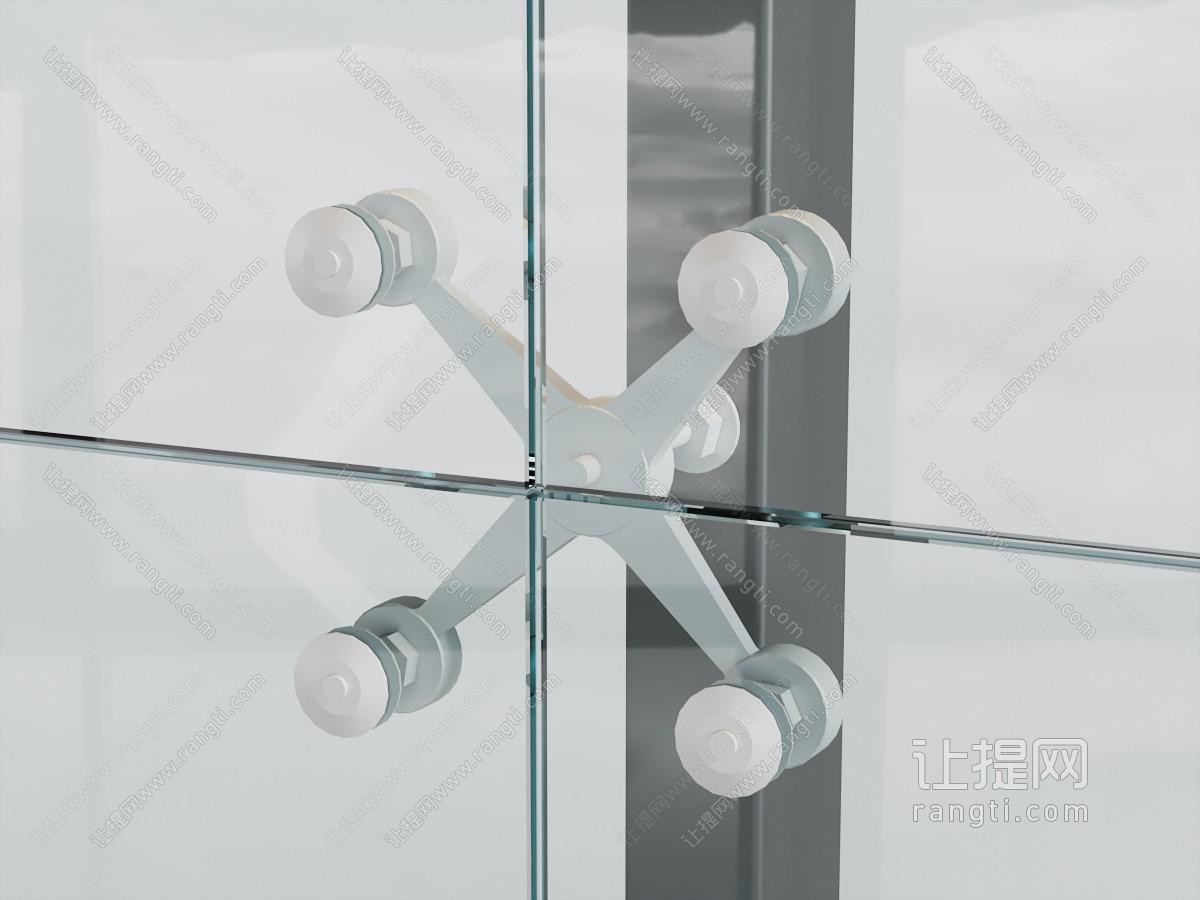 现代金属吸盘龙爪件 玻璃幕墙 五金工具