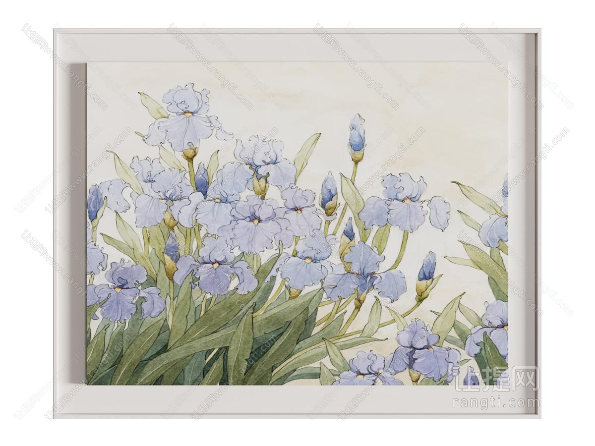 现代花卉装饰挂画