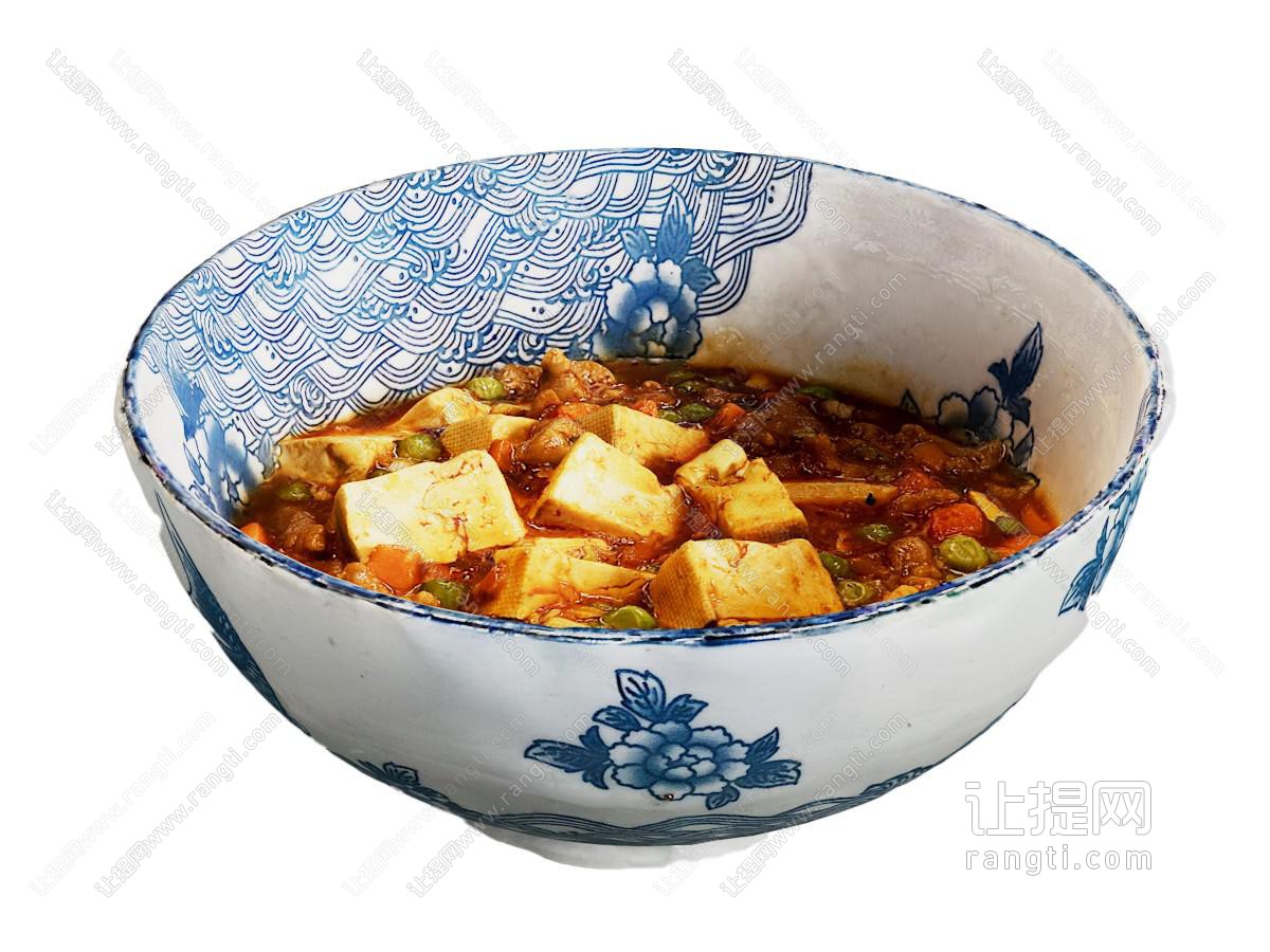 新中式碗装麻婆豆腐 食物