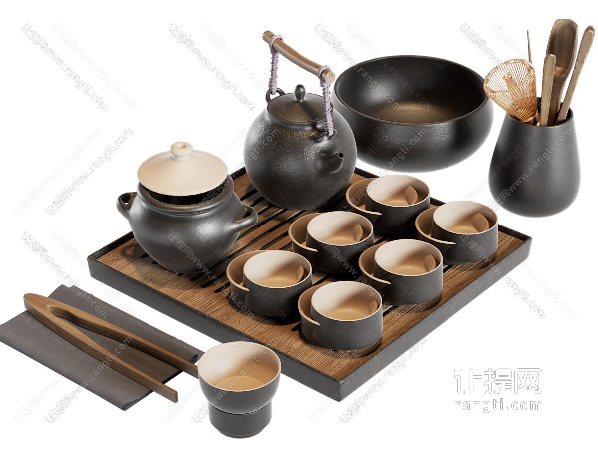 新中式茶壶 茶杯 茶盘 茶具杯子