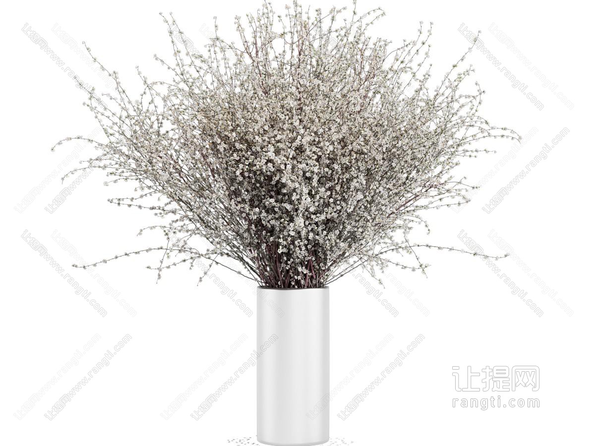 现代花瓶花卉