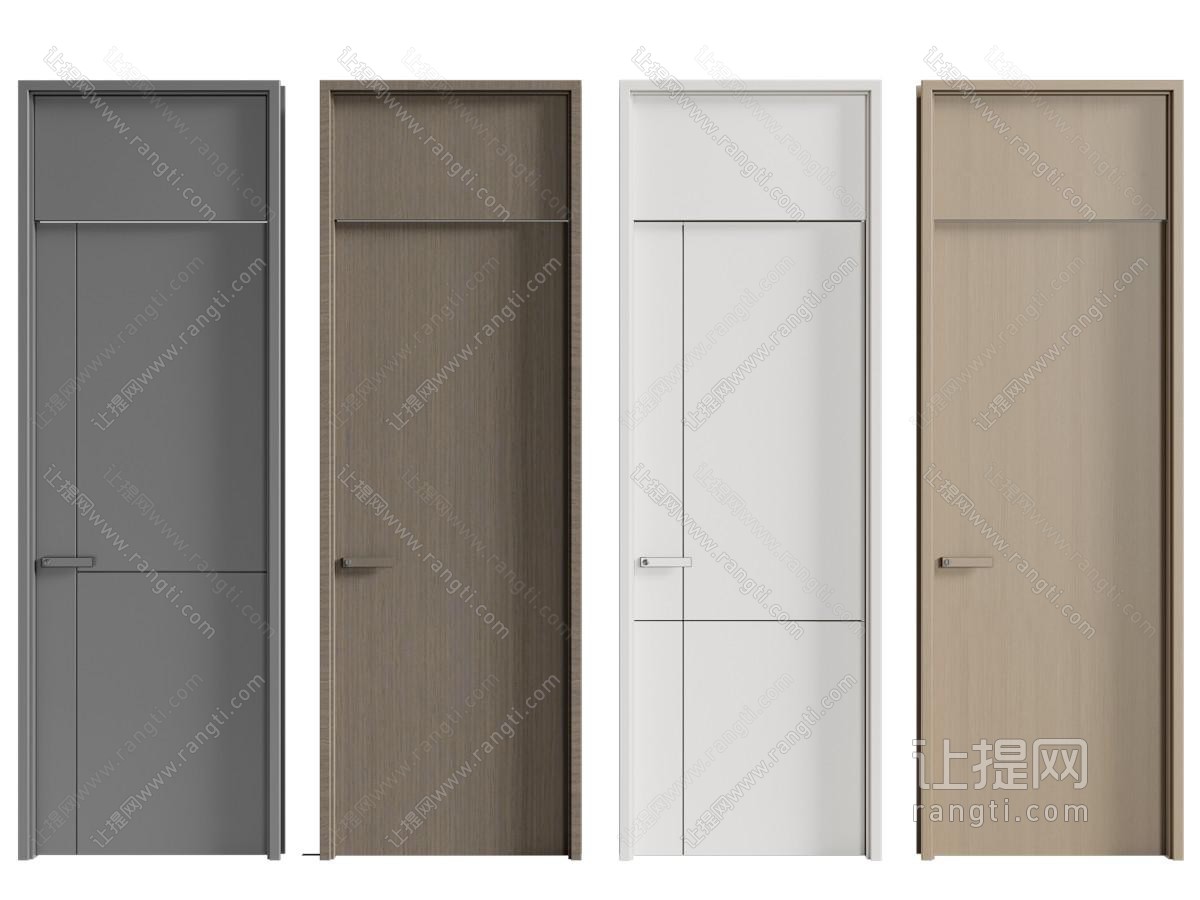 现代房门 木门 平开门