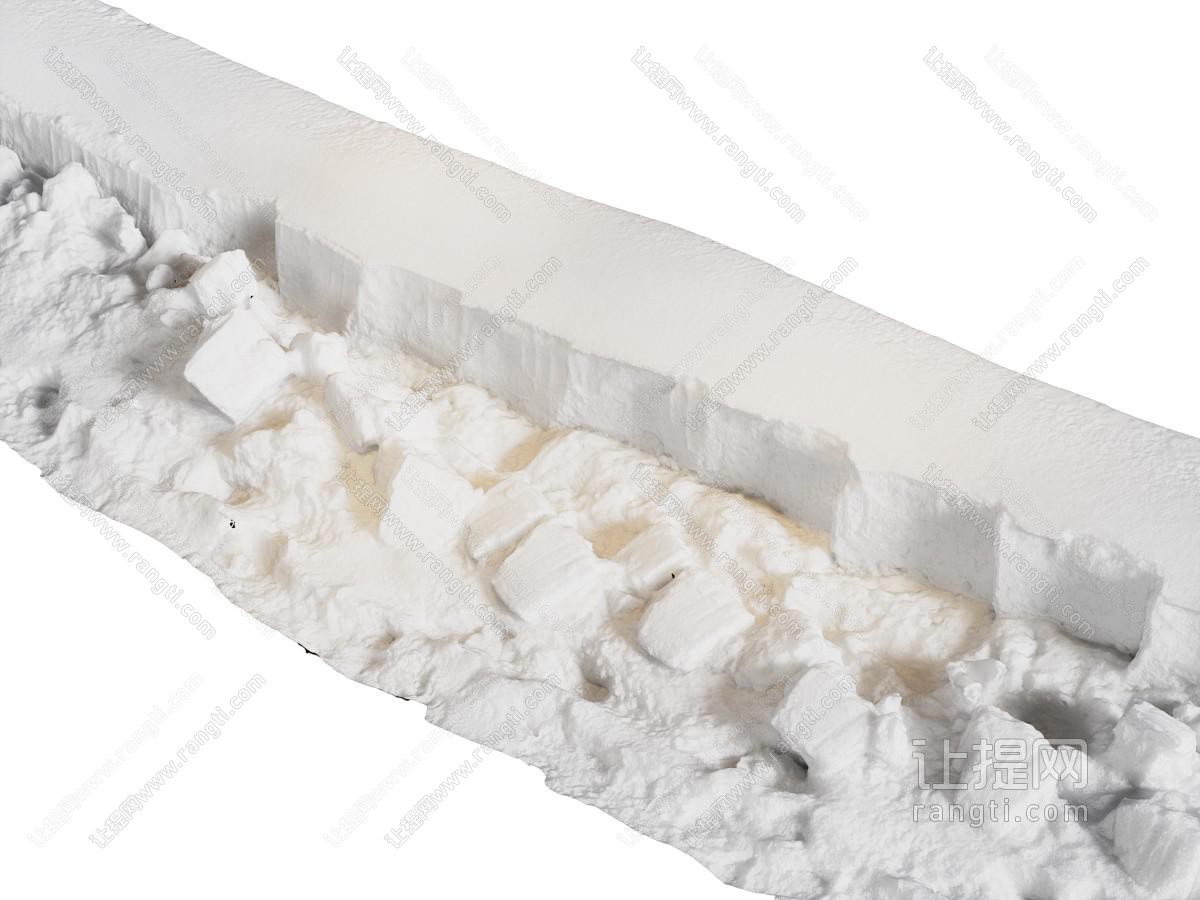 现代雪景 雪地