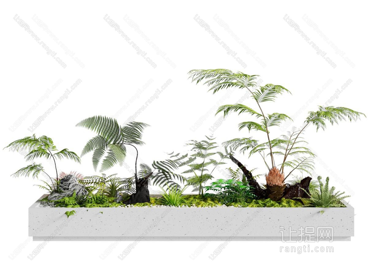 现代花池 花草植物景观园艺小品