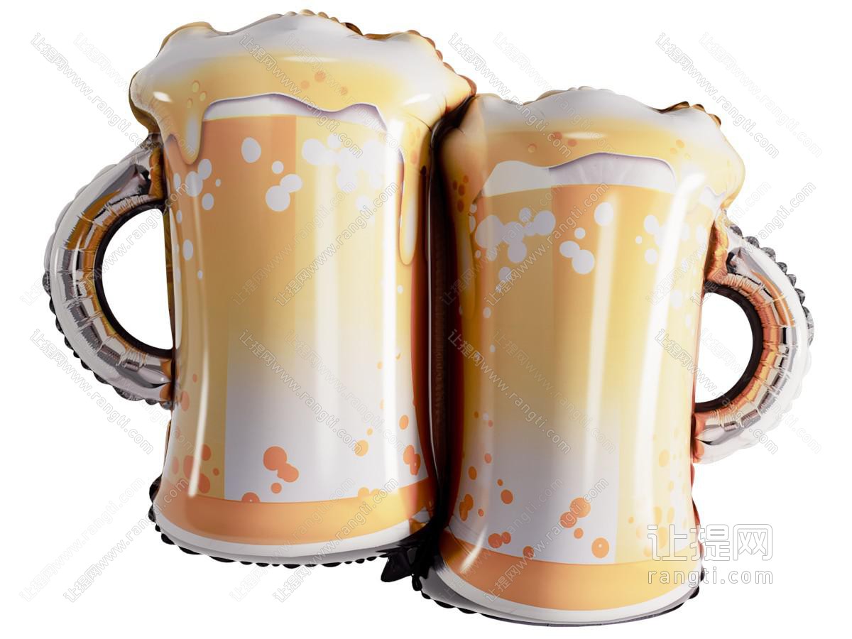 现代啤酒杯logo 气球啤酒杯