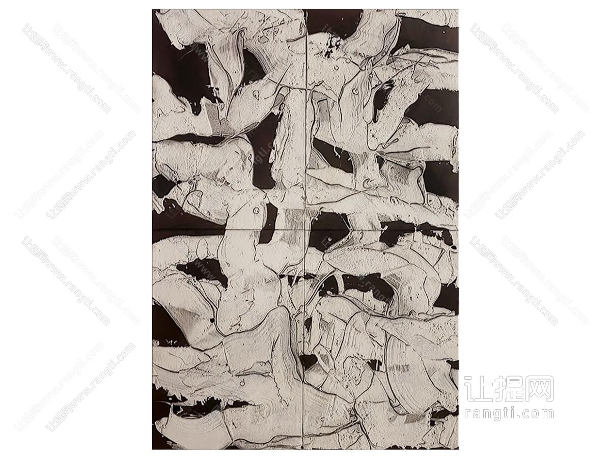 现代黑白装饰挂画