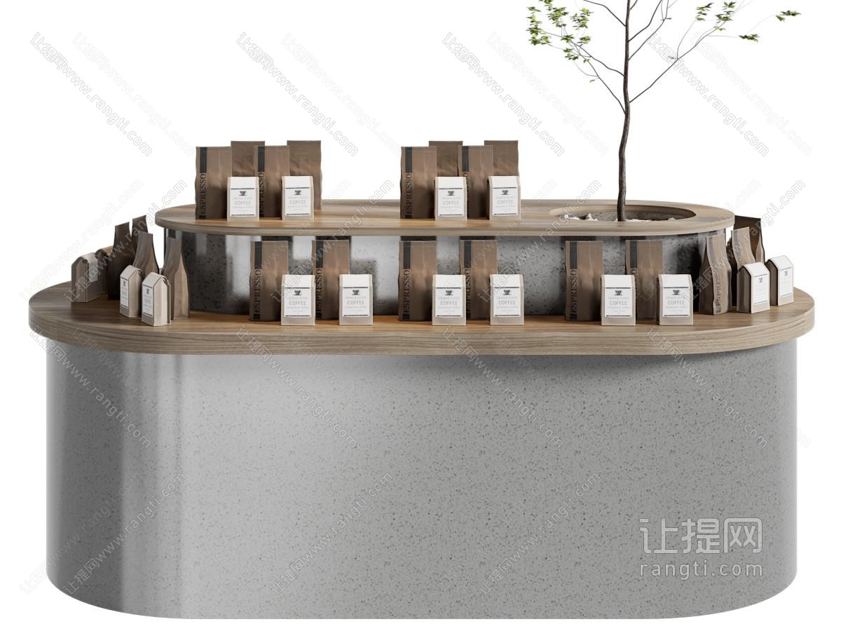侘寂风摆台 展柜 展示台